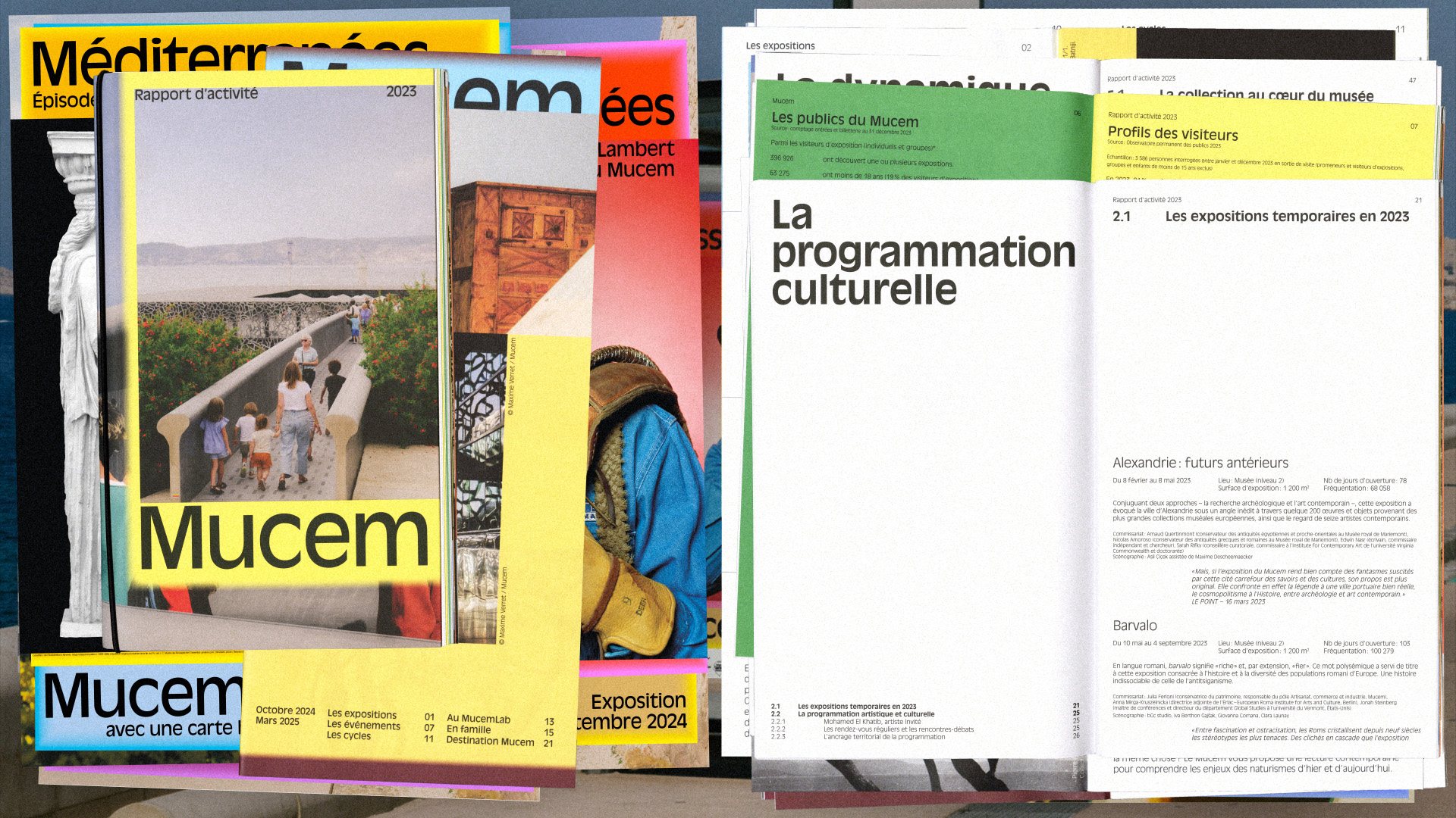 Mucem — affiches et doubles pages de publications, vue 22 — Les Graphiquants